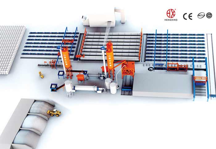 蒸壓加氣混(hùn)凝土砌塊生(sheng)産線 蒸壓加(jia)氣塊設備